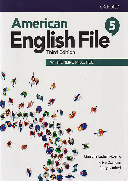 امریکن اینگلیش فایل American English File 5 3rd SB + WB + CD