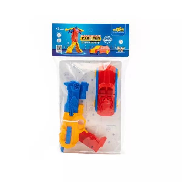 بسته اسباب بازی تفنگ ربات شونده و ماشین ربات شونده (CAR &GUN)